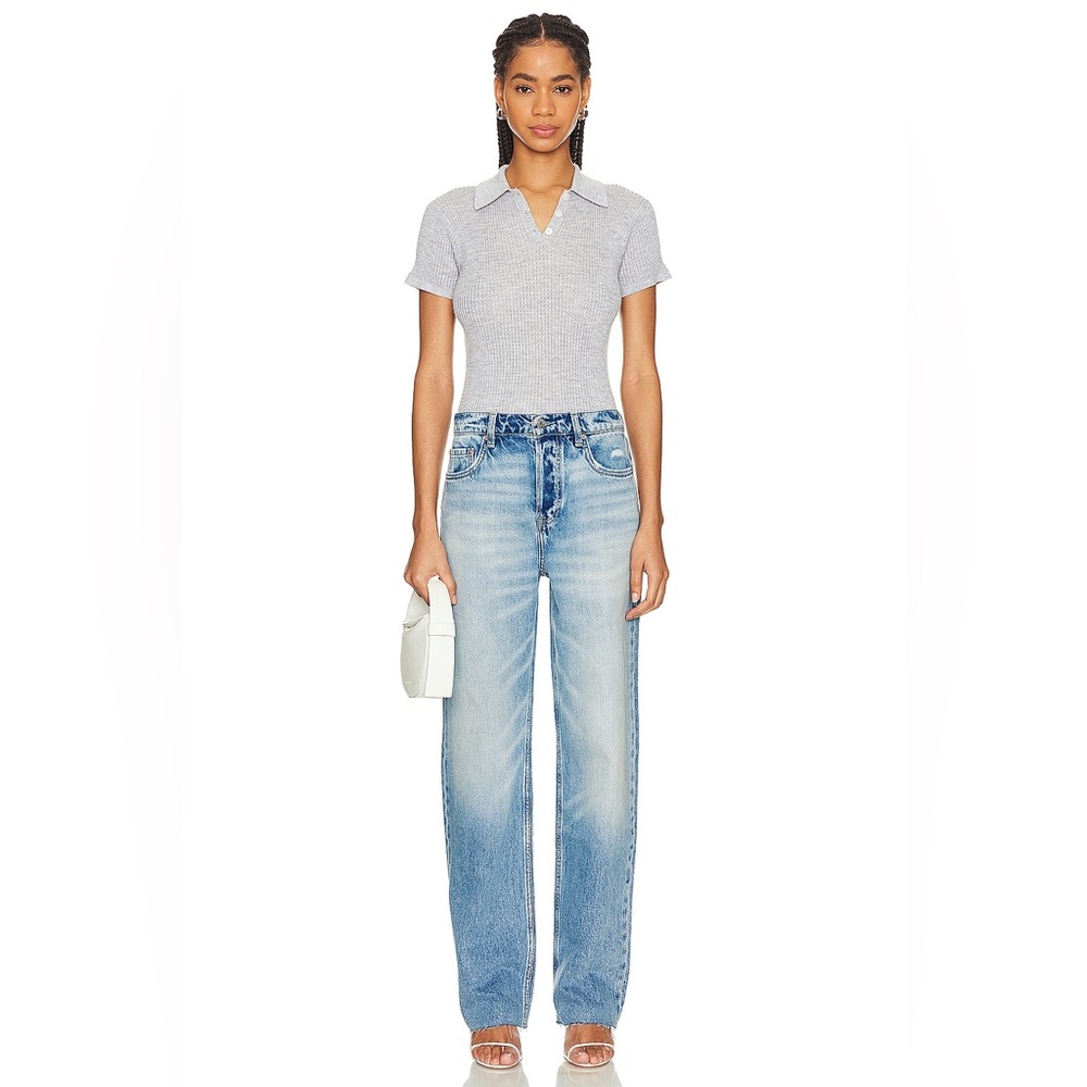GRLFRND girlfriend distressed low rise boyfriend denim jeans - Picture 5 of 7